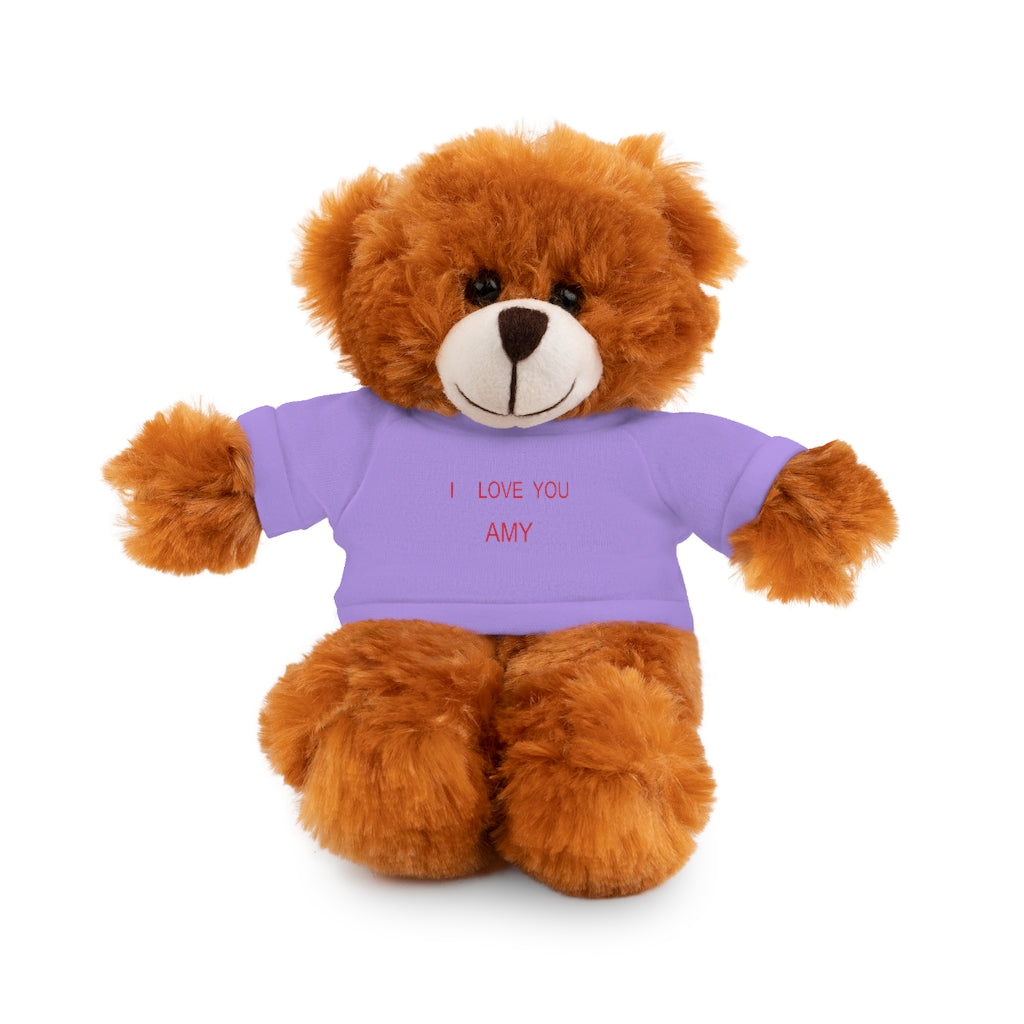 I LOVE YOU AMY Stuffed Animals with Tee