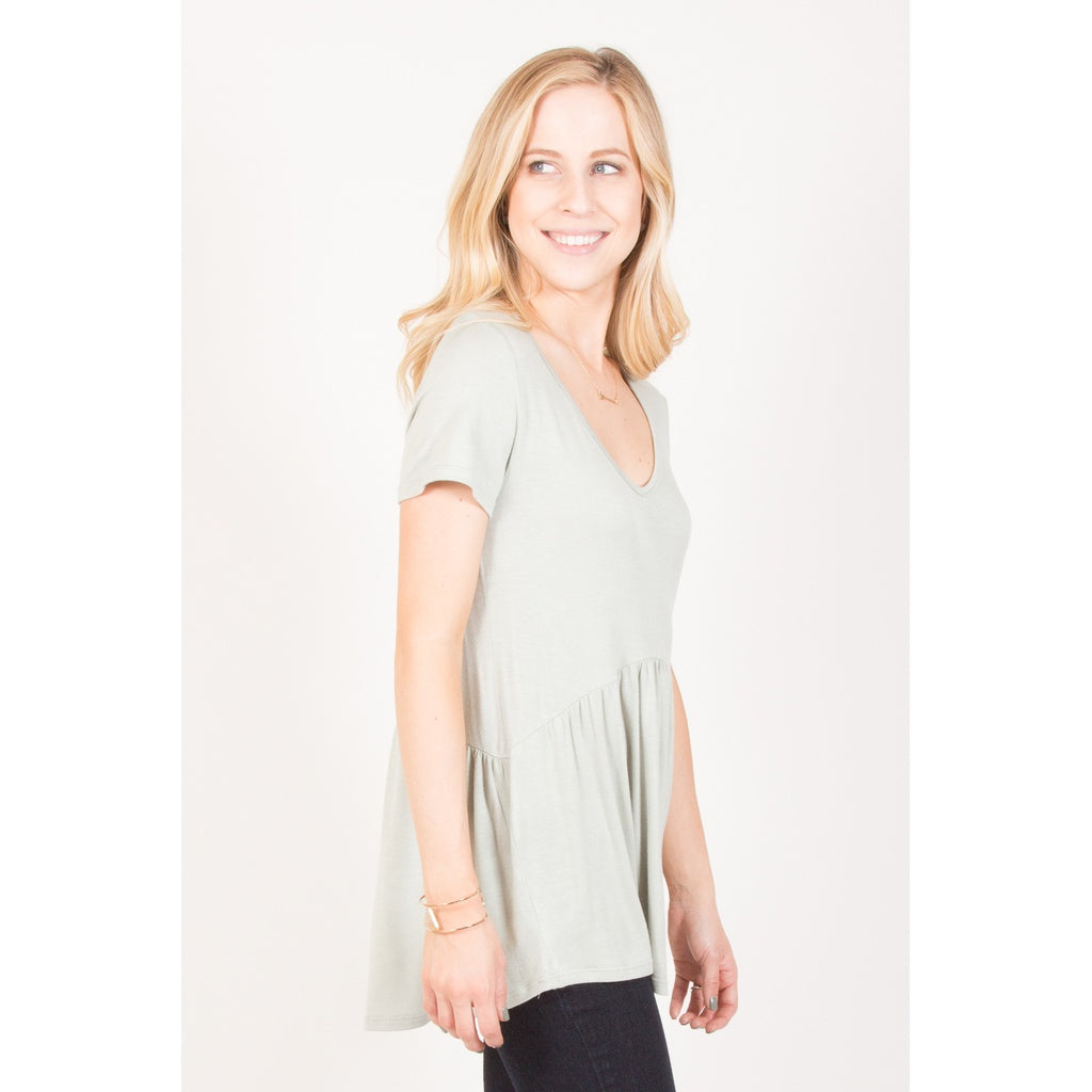 Ruffled Babydoll Tee
