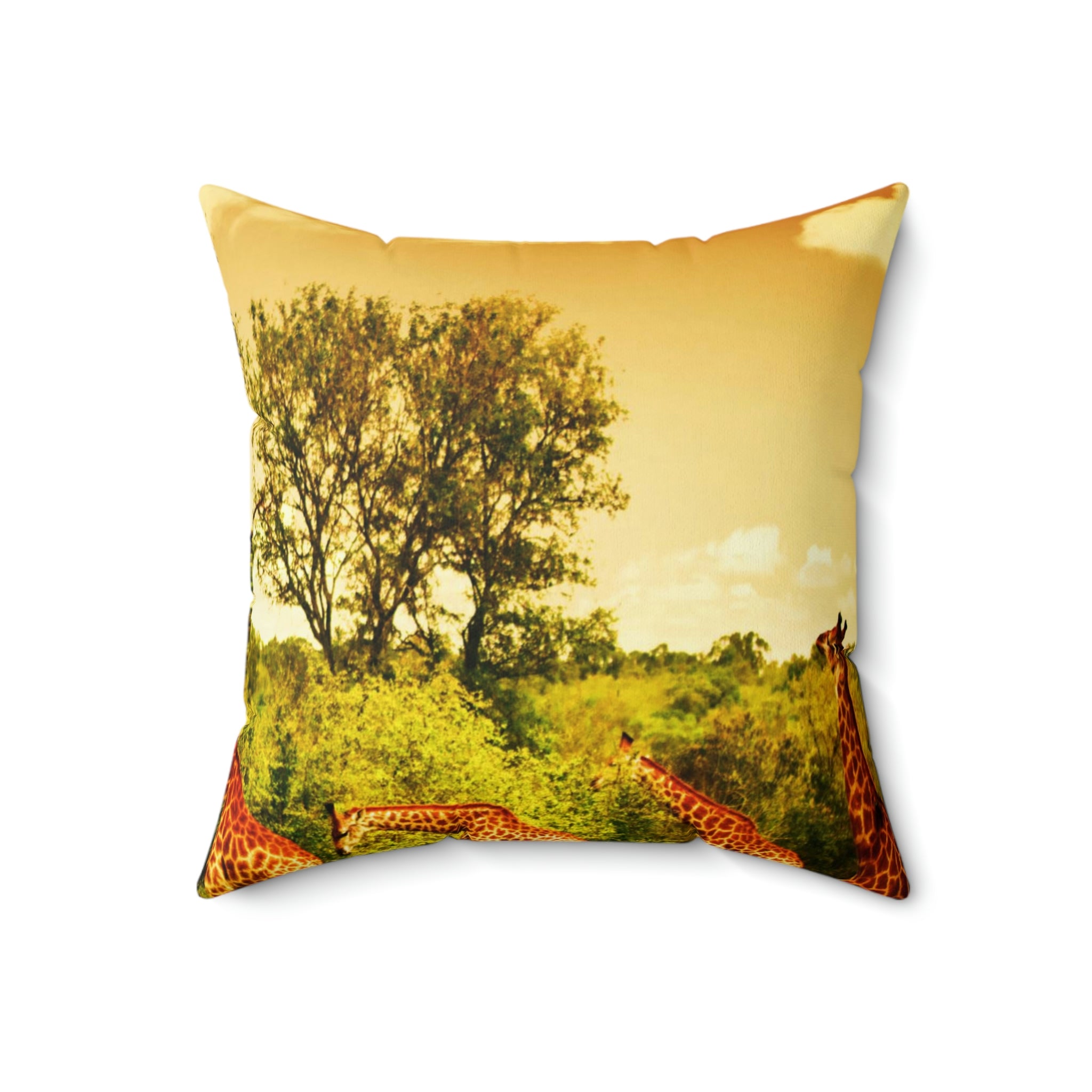 Wildlife Spun Polyester Square Pillow