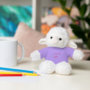 I LOVE YOU AMY Stuffed Animals with Tee