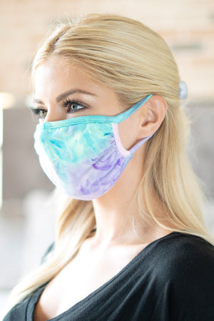 Rfm6002-Rtd023-Pkmnli-Tie Dye Reusable Face Mask for Adult