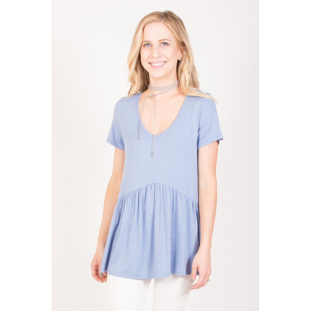 Ruffled Babydoll Tee