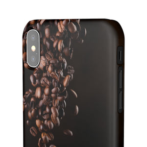 Coffee bean iphone Snap Cases