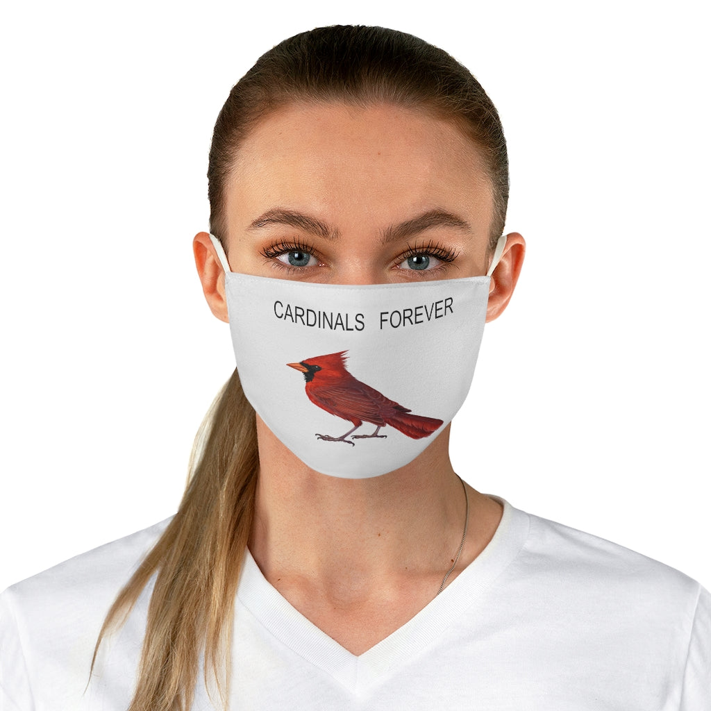 Cardinals forever unisex Fabric Face Mask