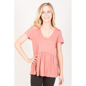 Ruffled Babydoll Tee