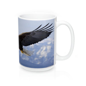 Graceful Eagle in flight Mug 15oz