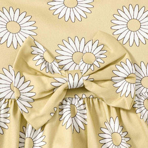 Floral Ruffle Shoulder Babydoll Top and Jeans Set