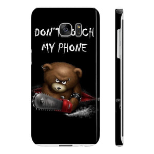 Don't touch my phone scary bear Wpaps Slim Phone Cases