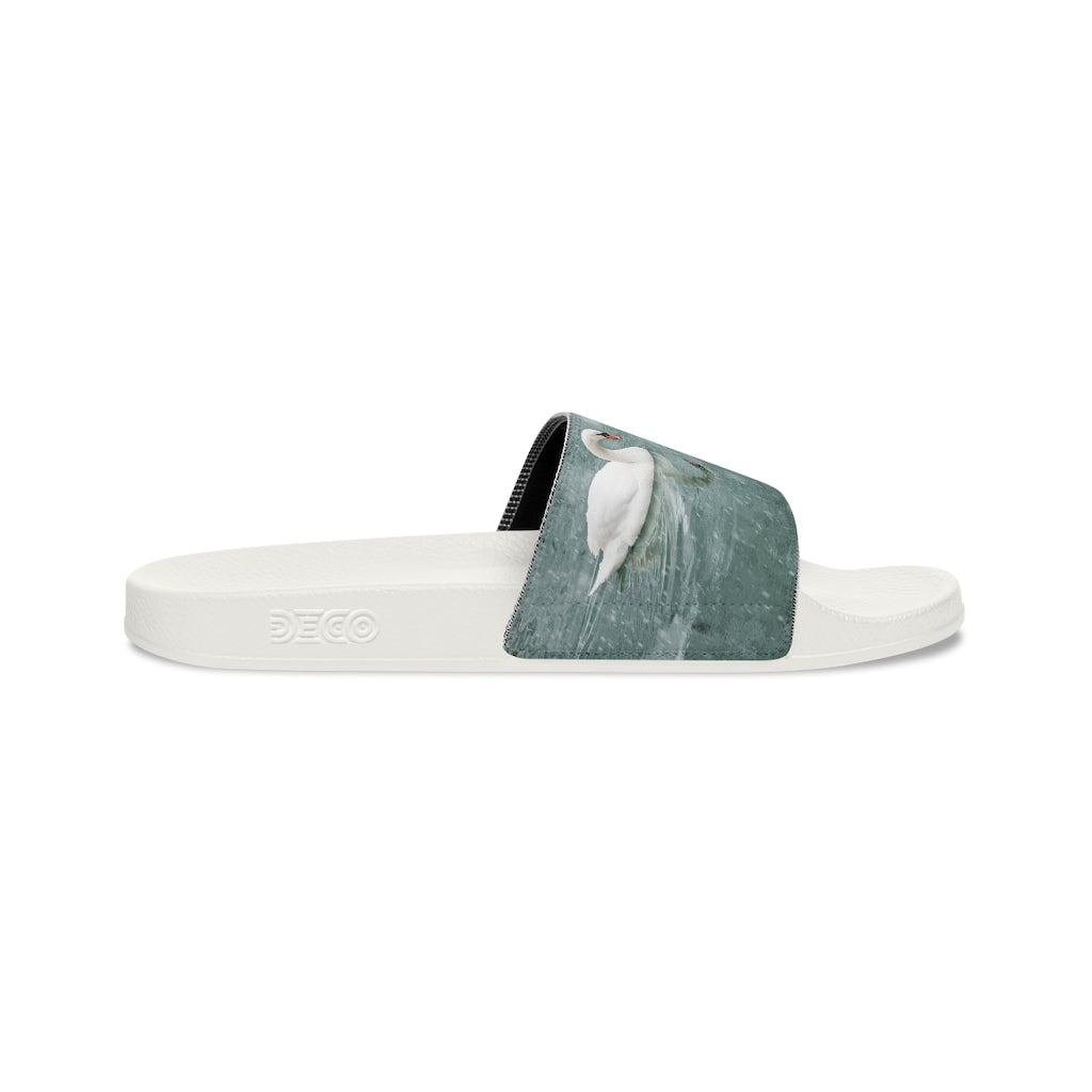 white swan Youth Slide Sandals