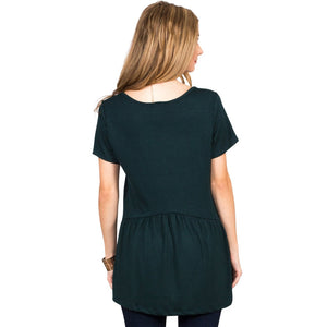 Ruffled Babydoll Tee