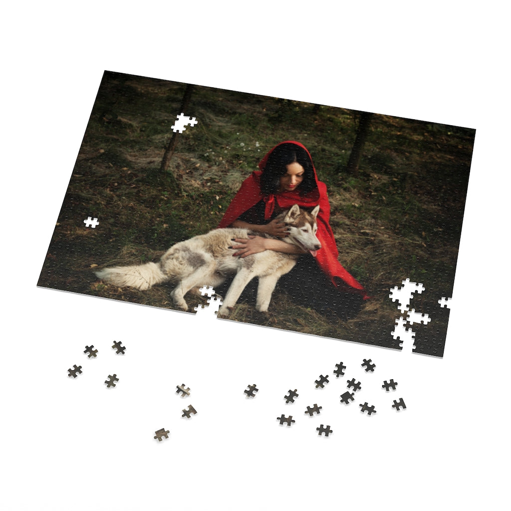 Little red riding hood and wolf  Jigsaw Puzzle (252, 500, 1000-Piece)