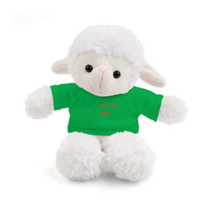 I LOVE YOU AMY Stuffed Animals with Tee