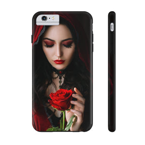 Mystical beautiful woman with rose Case Mate Tough Phone Cases