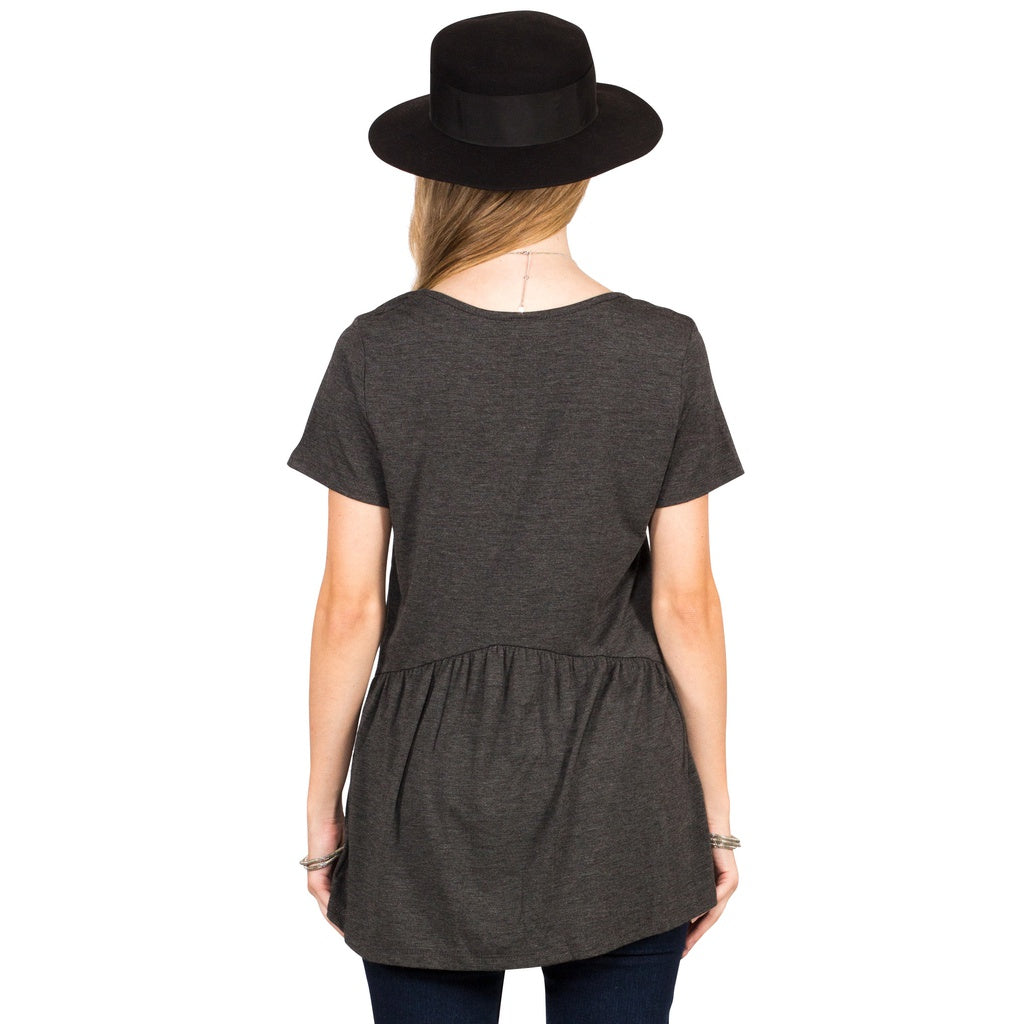 Ruffled Babydoll Tee