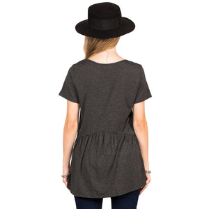 Ruffled Babydoll Tee