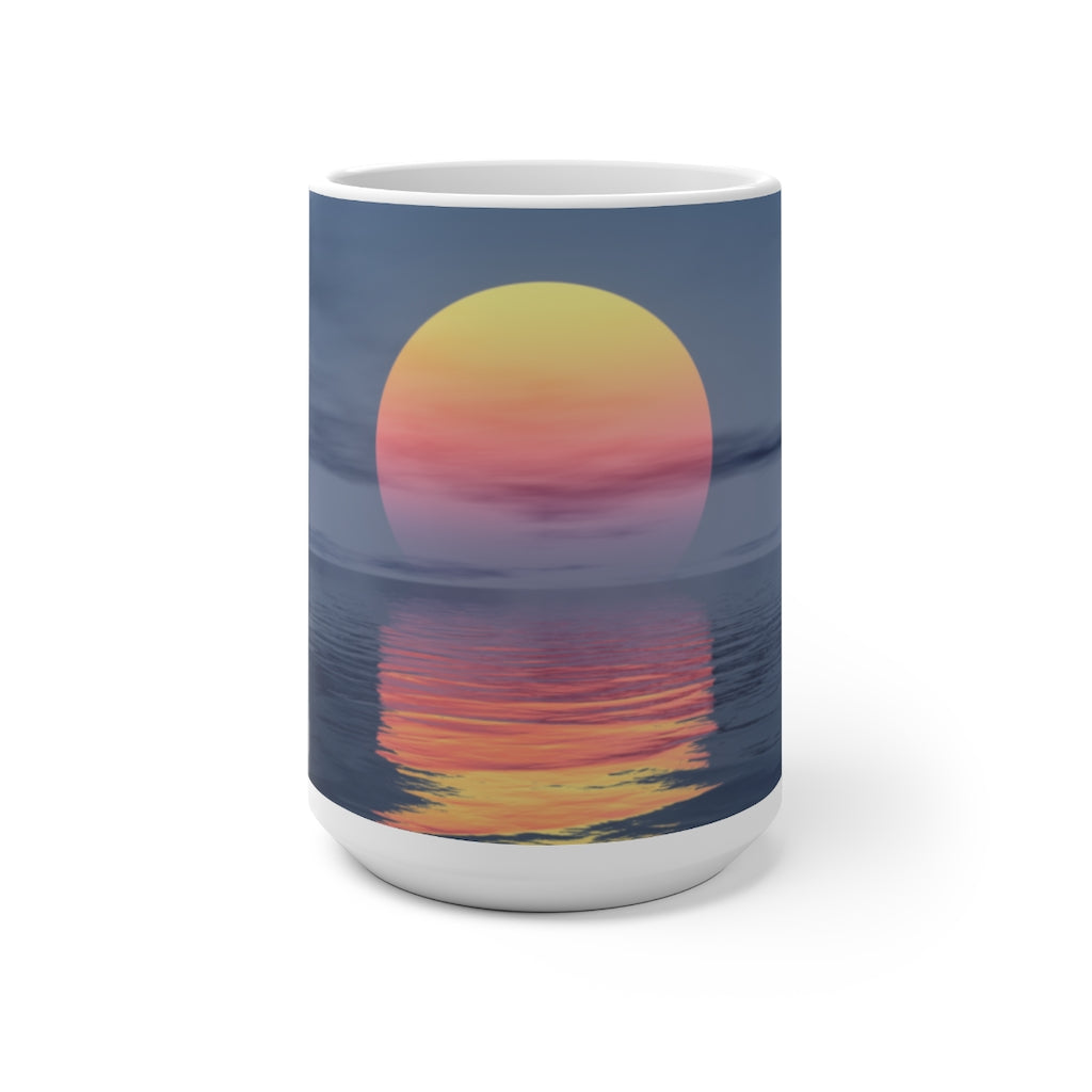 Sunset over the ocean  Color Changing Mug