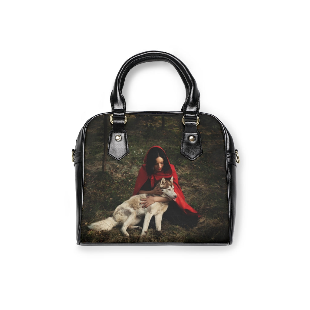 Little red Riding hood with wolf Shoulder Handbag