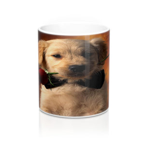 Puppy Love cute roses Mugs