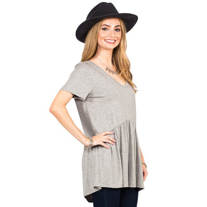 Ruffled Babydoll Tee