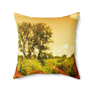 Wildlife Spun Polyester Square Pillow