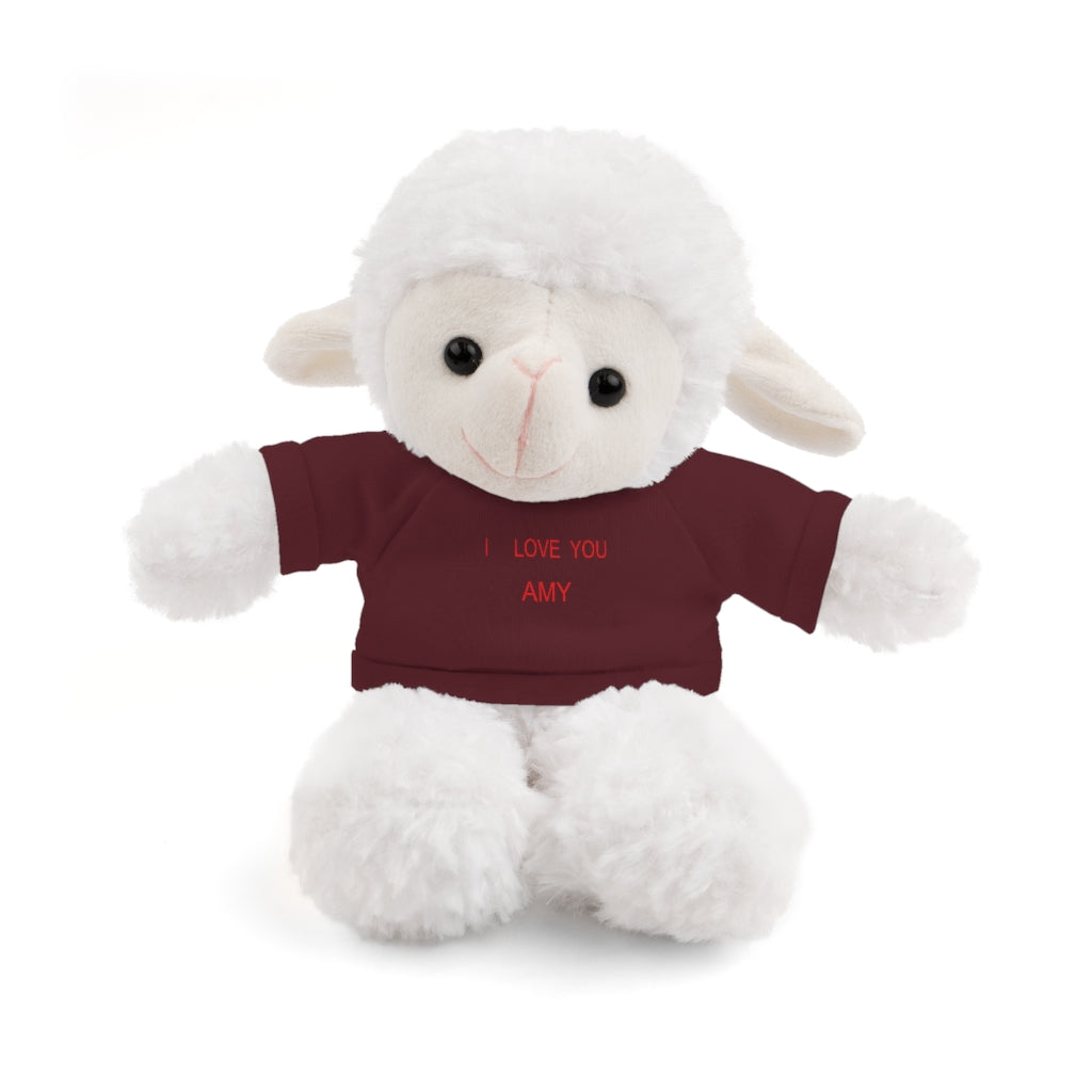 I LOVE YOU AMY Stuffed Animals with Tee