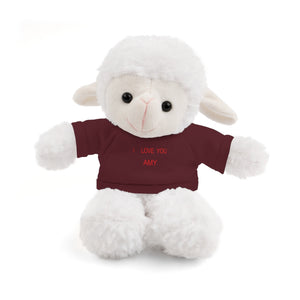 I LOVE YOU AMY Stuffed Animals with Tee