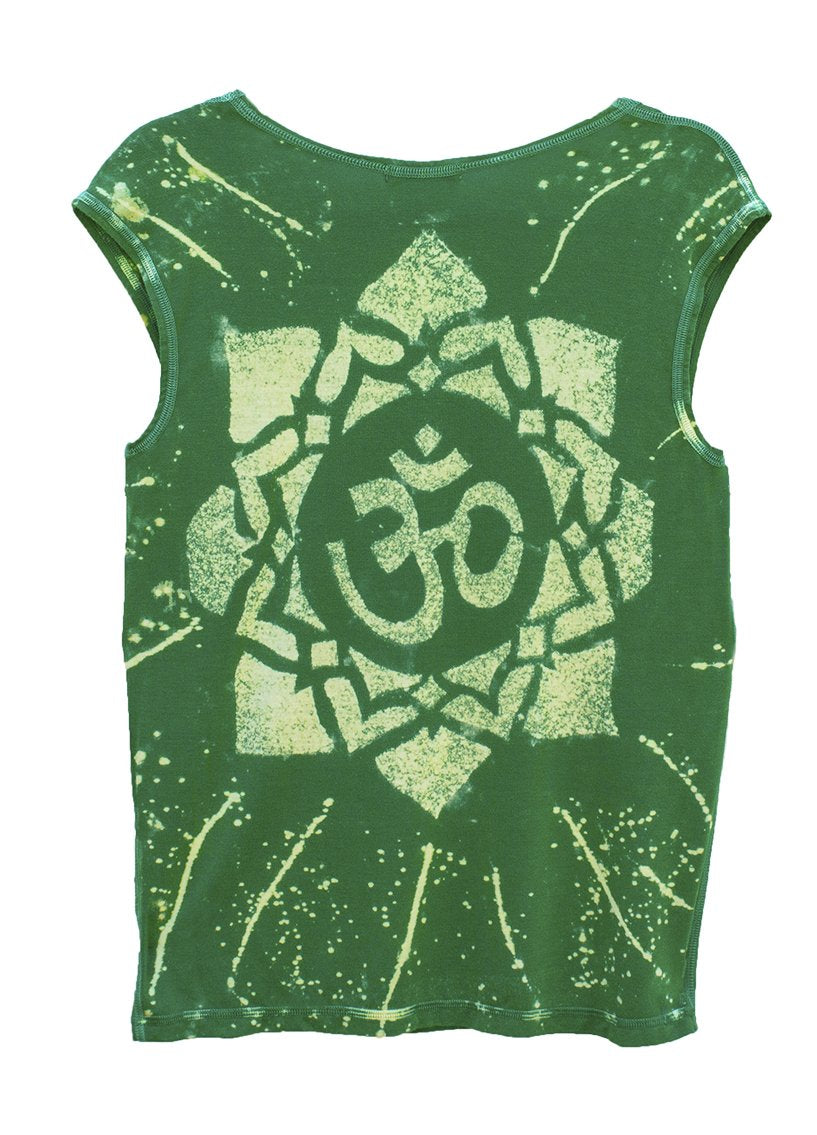 Star Yantra Yoga Tee Shirt OM Aspen Green