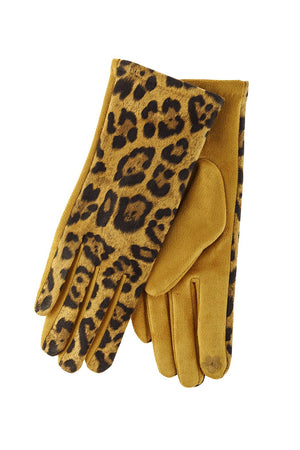 Hdv2922 - Smart Touch Leopard Gloves