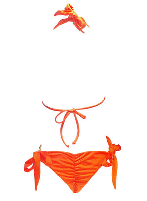 Amber Luxury Top & Tie Side Bottom - Orange