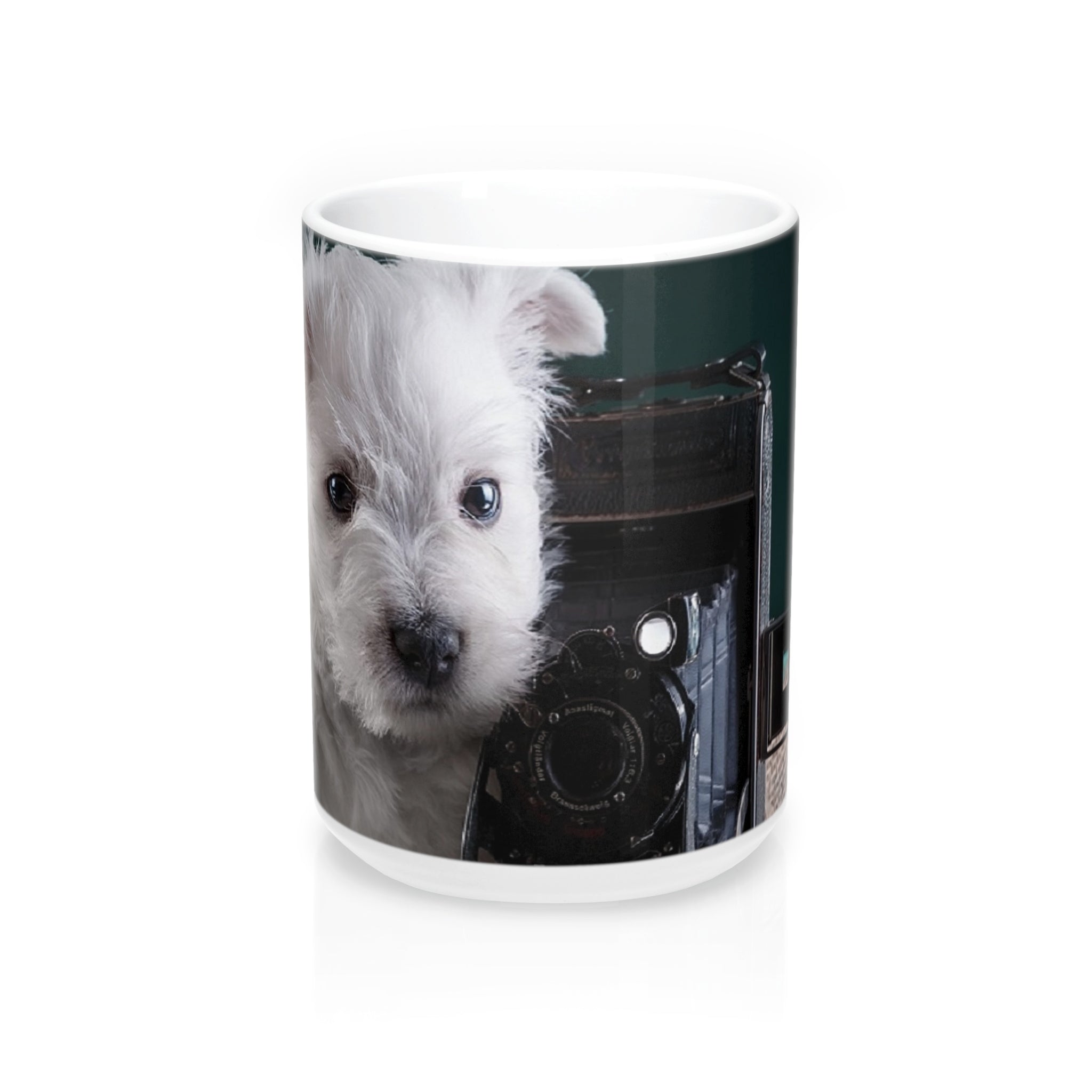 Puppy Photographer cute Wraparound  Mugs