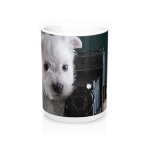 Puppy Photographer cute Wraparound  Mugs
