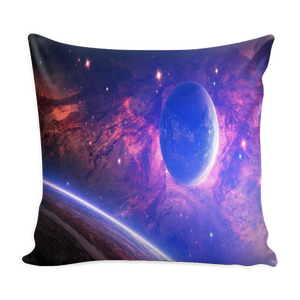 Planet with light spots pillow cover