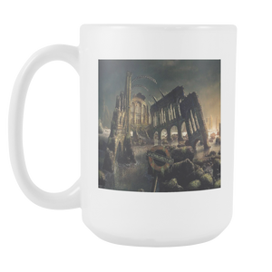 Dark Gothic City double sided 15 ounce coffee mug