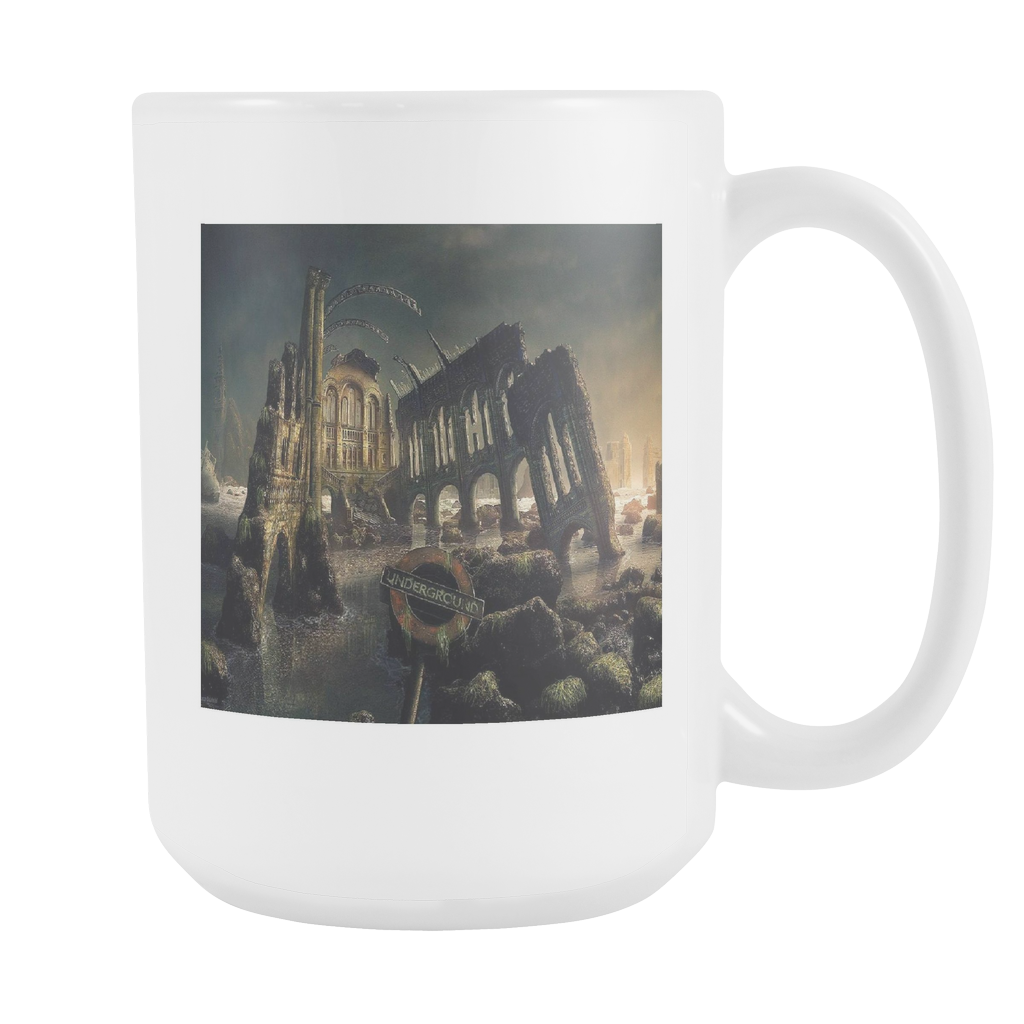 Dark Gothic City double sided 15 ounce coffee mug