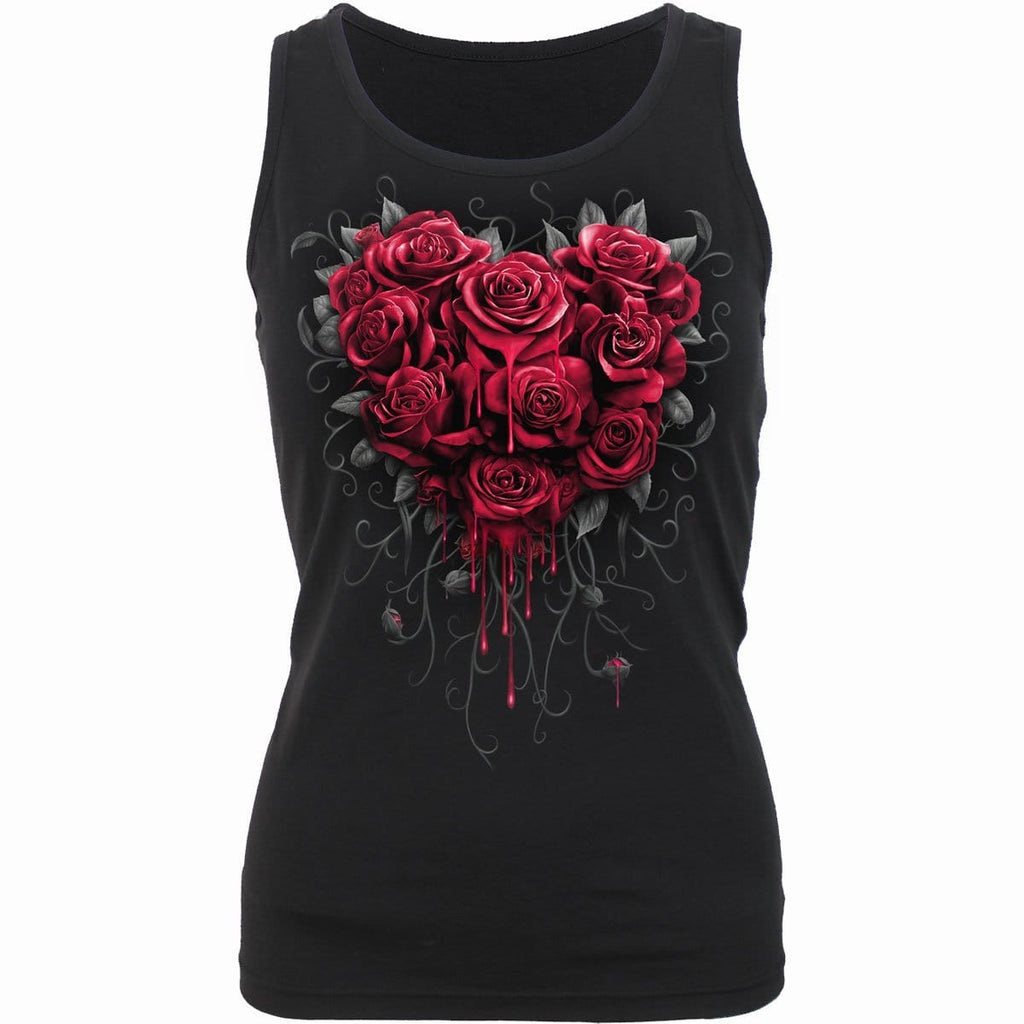 Spiral direct bleeding heart womens razor back roses Black new