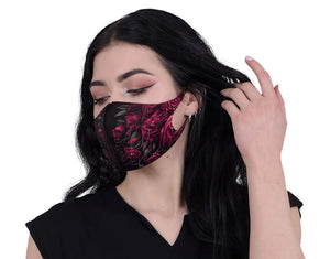 Spiral Direct blood rose Protective Face Masks Isolation Mask wrap gothic