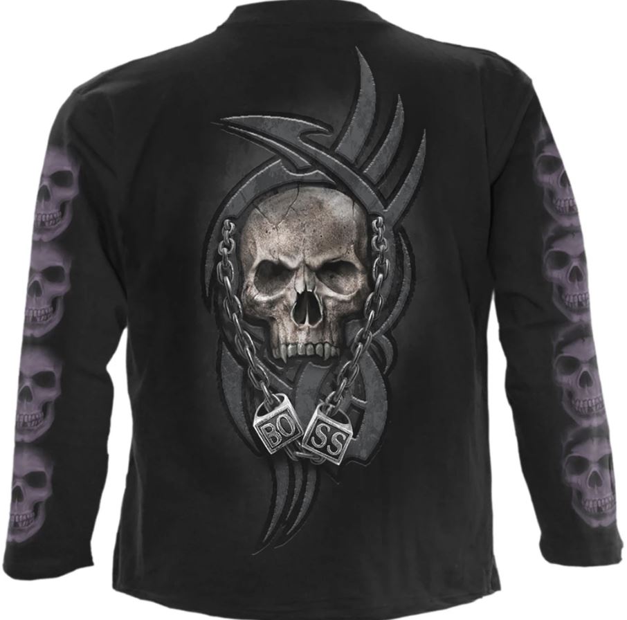 spiral direct boss reaper gothic mens long sleeve t shirt