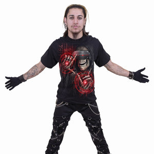 spiral direct cyber death mens t shirt short sleeve gothic skulls new