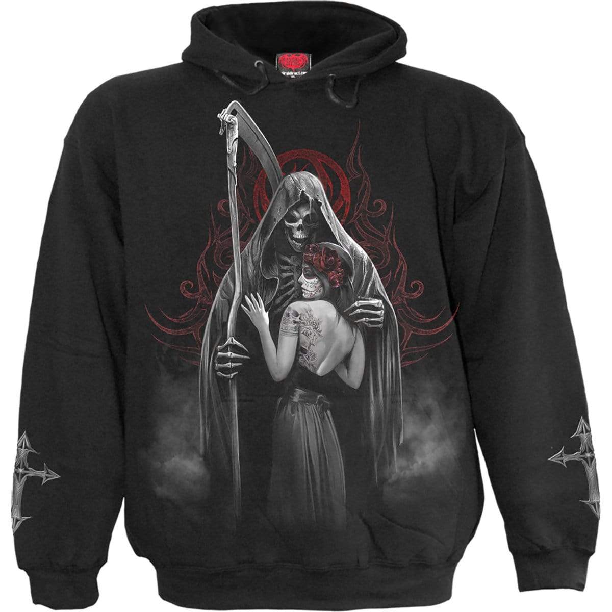 spiral direct dead kiss gothic mens double graphic hoodie sweatshirt new