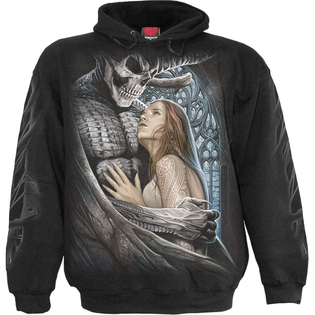 spiral direct devil beauty gothic mens hoodie double graphic sweatshirt
