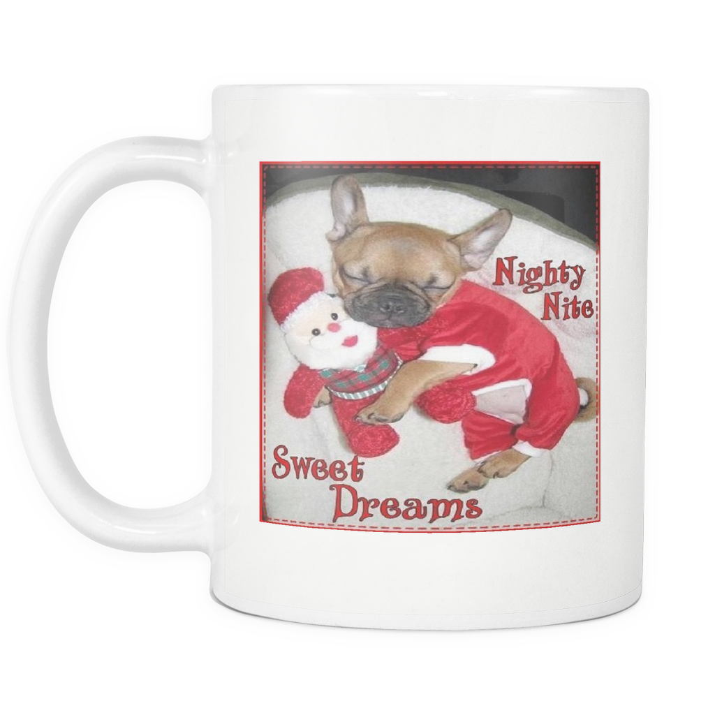 Christmas Sweet Dreams Dog on 11 ounce coffee mug