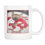 Christmas Sweet Dreams Dog on 11 ounce coffee mug