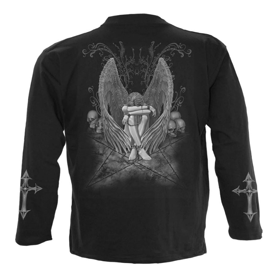 Spiral direct Enslaved angel gothic mens t shirt long  sleeve