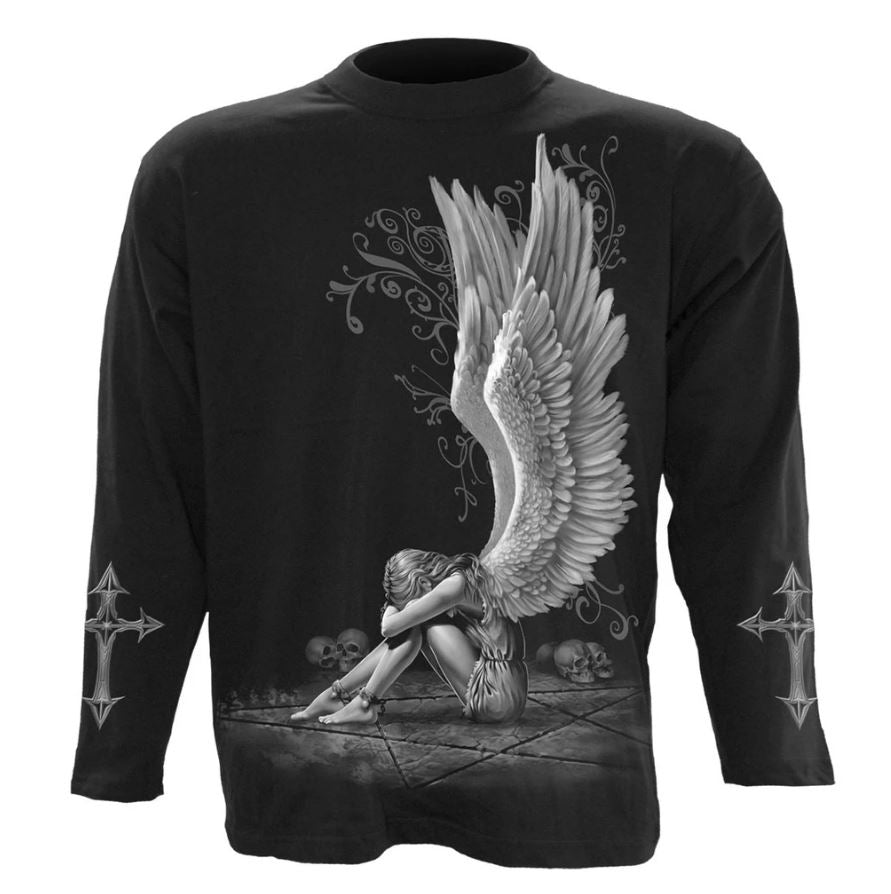 Spiral direct Enslaved angel gothic mens t shirt long  sleeve