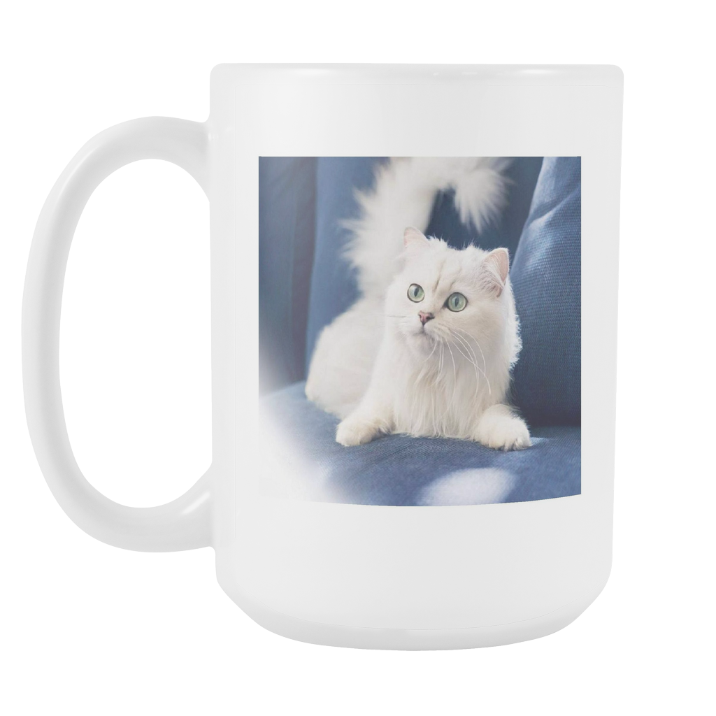 James Bond Cat double sided 15 ounce coffee mug