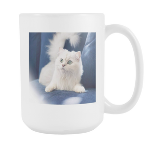 James Bond Cat double sided 15 ounce coffee mug