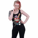 Spiral direct harley quinn rotten womens razor back Black new