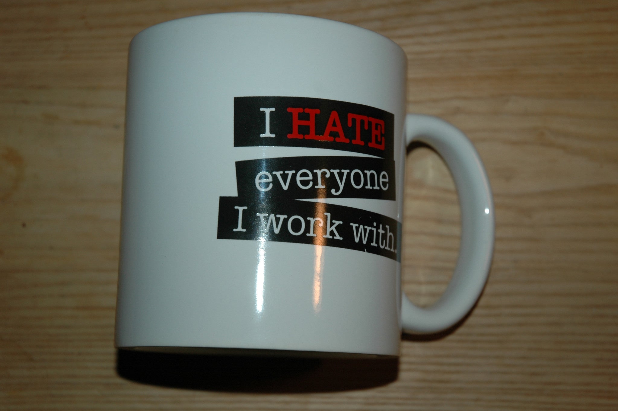 I Hate Everyone I Work With XL 20 Ounce Coffee Mug with Attitude