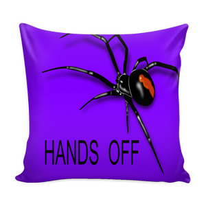 Hands Off Spider Pillow Cover