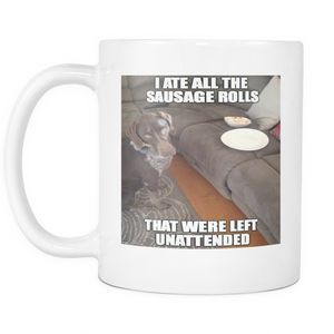 Funny food dog meme 11 ounce coffee mug